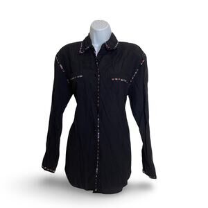 Vintage Jordan Sequin Trim Button Down